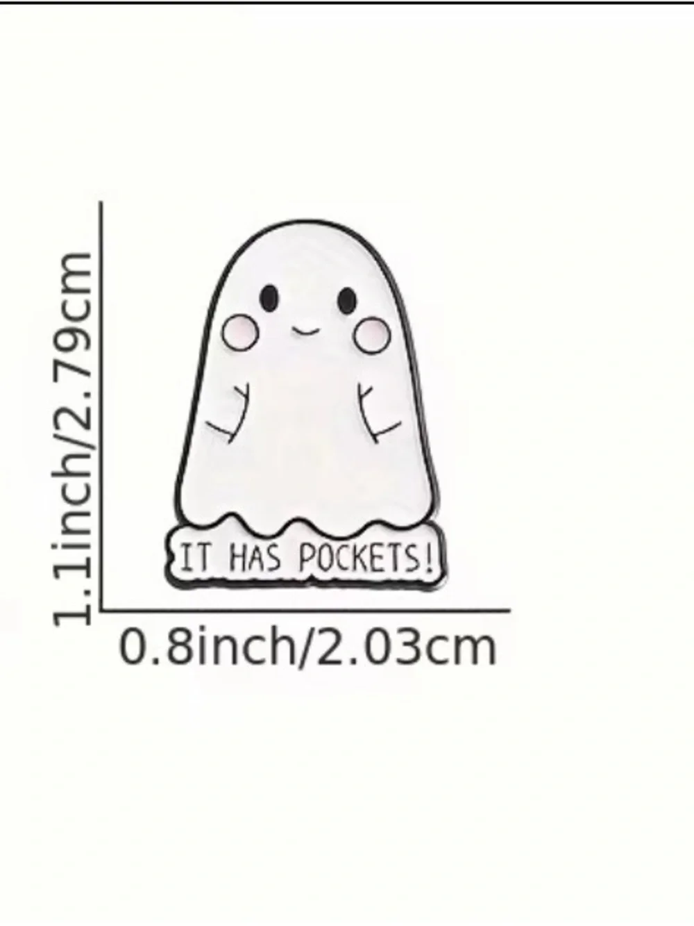 Ghost 👻 lapel pin - Picture 4 of 4